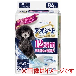 ユニチャーム unicham ユニチャーム デオシート Premium 12時間超消臭&超吸収 レギュラー 84枚