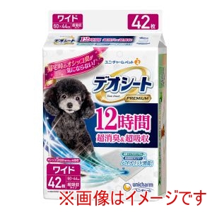 ユニチャーム unicham ユニチャーム デオシート Premium 12時間超消臭&超吸収 ワイド 42枚
