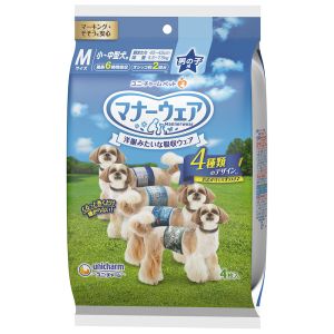 ユニチャーム Unicharm ユニチャーム マナーウェア 男の子用 Mサイズ 4種のデザインパック 4枚 Unicharm