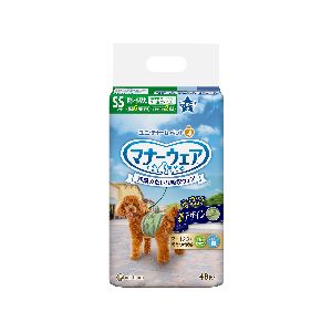 ユニチャーム Unicharm ユニチャーム マナーウェア 男の子用 SSサイズ 超小～小型犬用 迷彩 デニム 48枚 犬 おむつ