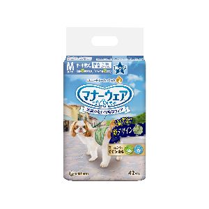 ユニチャーム Unicharm ユニチャーム マナーウェア 男の子用 Mサイズ 小～中型犬用 迷彩 デニム 42枚 犬 おむつ