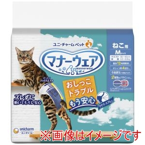 ユニチャーム unicham ユニチャーム マナーウェア ねこ用 Mサイズ 36枚