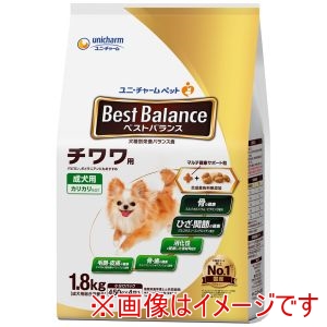 ユニチャーム unicham ユニチャーム ベストバランス カリカリ仕立て チワワ用 1.8kg
