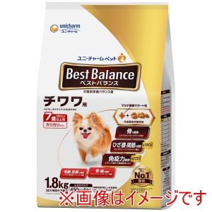 ユニチャーム unicham ユニチャーム ベストバランス カリカリ仕立て チワワ用 7歳以上用 1.8kg