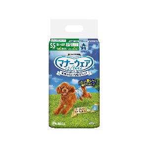 ユニチャーム Unicharm ユニチャーム マナーウェア 男の子用 SSサイズ 超小～小型犬用 青チェック 紺チェック 48枚 犬 おむつ