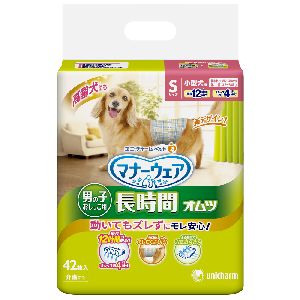 ユニチャーム Unicharm ユニチャーム マナーウェア 高齢犬用 男の子用おしっこオムツ Sサイズ 42枚 犬 おむつ