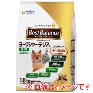 ユニチャーム Unicharm ユニチャーム ベストバランス カリカリ仕立て ヨークシャー テリア用 1.8kg