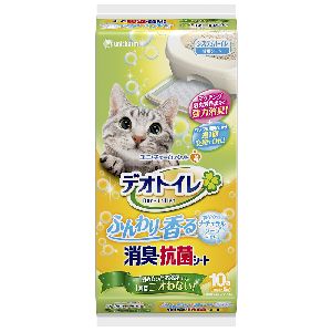 ユニチャーム Unicharm ユニチャーム デオトイレ ふんわり香る消臭 抗菌シート ナチュラルソ?プの香り 10枚
