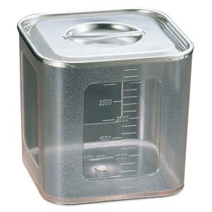 三宝産業 YUKIWA UK ポリカーボネイト 深型 角 キッチンポット 16.5cm ユキワ 三宝産業 YUKIWA