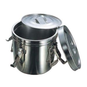 三宝産業 YUKIWA ユキワ UK 18-8 ダブル汁食缶 フック付 10L 両手付 三宝産業