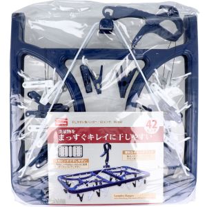 ナガシマ ナガシマ 干しやすい角ハンガー 42ピンチ NL-E42