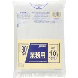 ジャパックス JAPACK’S ジャパックス 業務用 重量 ポリ袋 30L 10枚入 PL-38