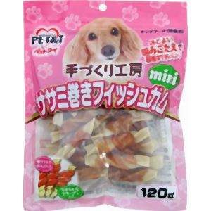 ペットアイ PET&i ペットアイ 手づくり工房 ササミ巻きフィッシュガム ミニ 120g