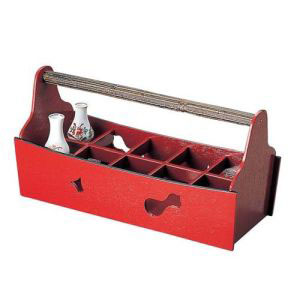 福井クラフト 福井クラフト 木製銚子運び 10本入 朱天黒 81291210