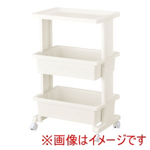 ジェイ イー ジェイ JEJ ジェイ イー ジェイ リセスタイル テーブルワゴン3段 ホワイト
