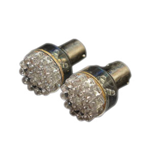S25 5mm砲弾型LED24連 S25シングル ホワイト 2個セット