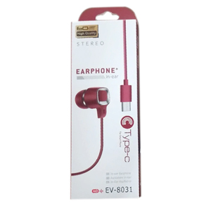 あきばお～ TypeC イヤホン レッド