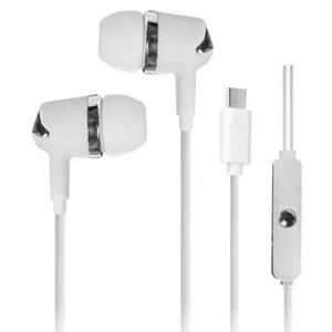 あきばお～ イヤホン 有線 Type-C マイク付き 高音質 白