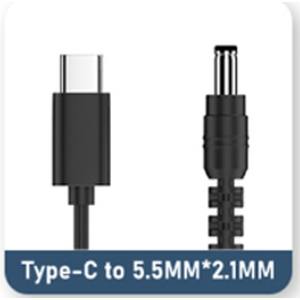 あきばお～ TypeC-12V DCケーブル 5.5×2.1mm