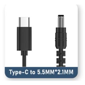 あきばお～ TypeC-15V DCケーブル 5.5×2.1mm