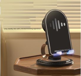 あきばお～ Bluetooth ワイヤレス スタンド スピーカー ブラック