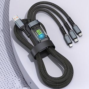 あきばお～ 4in1 マルチ充電ケーブル 1m ブラック