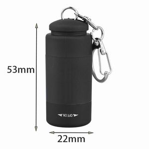 あきばお～ キーホルダ型 USBコンパクトライト ブラック