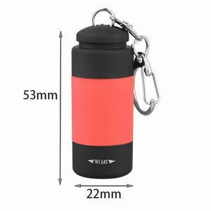 あきばお～ キーホルダ型 USBコンパクトライト　レッド