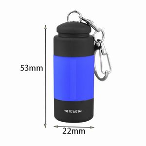 あきばお～ キーホルダ型 USBコンパクトライト ブルー