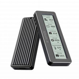 あきばお～ 液晶ディスプレイ付き SATA/NVMe両用 M.2 2280用 SSDケース