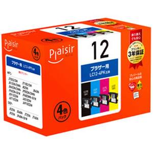 プレジール Plaisir プレジール PLE-BR124P インク 4色パック 汎用品 Plaisir
