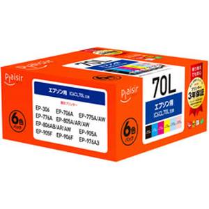 プレジール Plaisir プレジール PLE-E70L-6P インクタンク 6色パック 汎用品 Plaisir