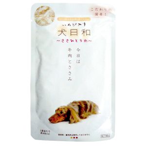わんわん わんわん 犬日和レトルト ささみと牛肉 80g