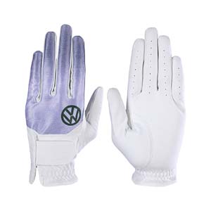 フォルクスワーゲン Volkswagen フォルクスワーゲン ゴルフグローブ 両手用 メンズ ホワイト S VWGL-9054