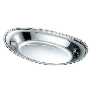 イケダ IKD イケダ 18-8 さざ波 カレー皿 12.5インチ IKD