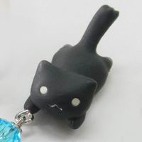 PINK COMPANY（ピンクカンパニー） とびつきにゃんこ　キーチェーン　ジャンプ【黒】