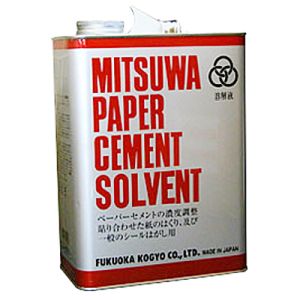 福岡工業 ミツワ ソルベント 溶解液 特大缶 3800ML 福岡工業