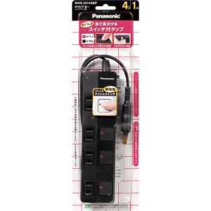パナソニック Panasonic パナソニック WHS25249BP ザ タップZ ACアダプター対応 4コ Panasonic