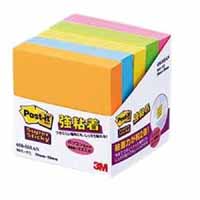 スリーエム 3M スリーエム 3M 650-5SSAN ポストイット強粘着ノート ネオンカラー 50x50mm 蛍光混色 5個パック