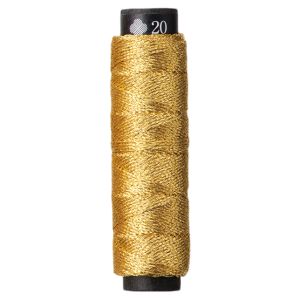ルシアン LECIEN　cosmo ルシアン にしきいと ラメ 錦 丸撚り 刺しゅう糸 20m巻 Col.20 蜂蜜 はちみつ No.77 CS77-20 cosmo
