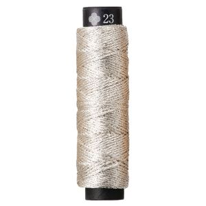 ルシアン LECIEN cosmo ルシアン にしきいと ラメ 錦 丸撚り 刺しゅう糸 20m巻 Col.23 白銀 はくぎん No.77 CS77-23 cosmo