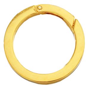 日本紐釦貿易 Nippon Chuko NBK 平角キャストカラビナ 丸 大 φ49mm 徳用20個入 ゴールド CK1-50-G-20SET 日本紐釦貿易