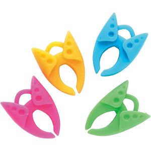 日本紐釦貿易 Nippon Chuko NBK カラフルボビンクランプ 糸止め 4色×各1個 2.7×3.4cm NI-02423 日本紐釦貿易