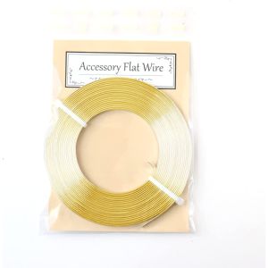 日本紐釦貿易 Nippon Chuko NBK フラットワイヤー ゴールド 5m KE-WIRE-G 日本紐釦貿易