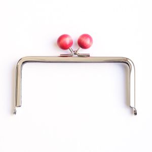 日本紐釦貿易 Nippon Chuko NBK からふる木玉口金 角型 ピンク TYK2S-P 日本紐釦貿易