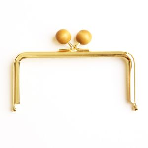 日本紐釦貿易 Nippon Chuko NBK からふる木玉口金 G 角型 イエロー TYK2G-Y 日本紐釦貿易