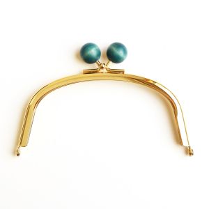 日本紐釦貿易 Nippon Chuko NBK からふる木玉口金 G くし型 コバルトブルー TYK3G-CB 日本紐釦貿易