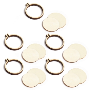 日本紐釦貿易 Nippon Chuko NBK ミニチュア刺繍枠 5個セット 茶 KE1451-5 日本紐釦貿易