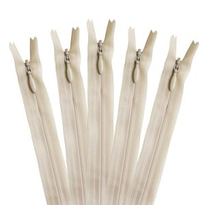 YKK YKK コンシールファスナー 22cm 5本入 col.572 ベージュ KS22-572