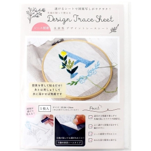 日本紐釦貿易 Nippon Chuko NBK 水溶性デザイントレースシート 生地に貼って使う シール接着 36×24cm 1枚入 DTS3624-M 日本紐釦貿易